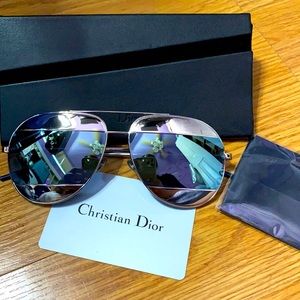 Christian Dior Reflective Blue Sunglasses